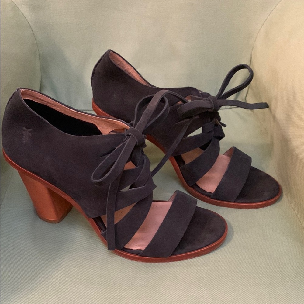 Frye Sofia blue tie on Women's Heels